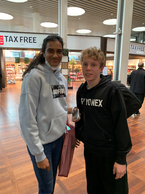 I met Indian super star P. V. Sindhu in Copenhagen Airport 2023 after Arctic Open. We both were going to Denmark Open 2023