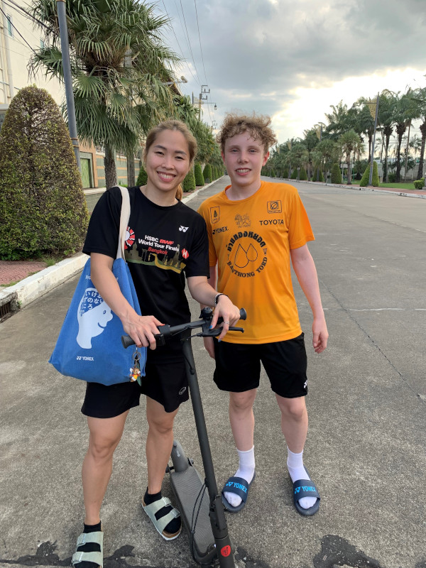 Summer 2023 I trained five weeks at the same Badminton School in Bangkok as Ratchanok