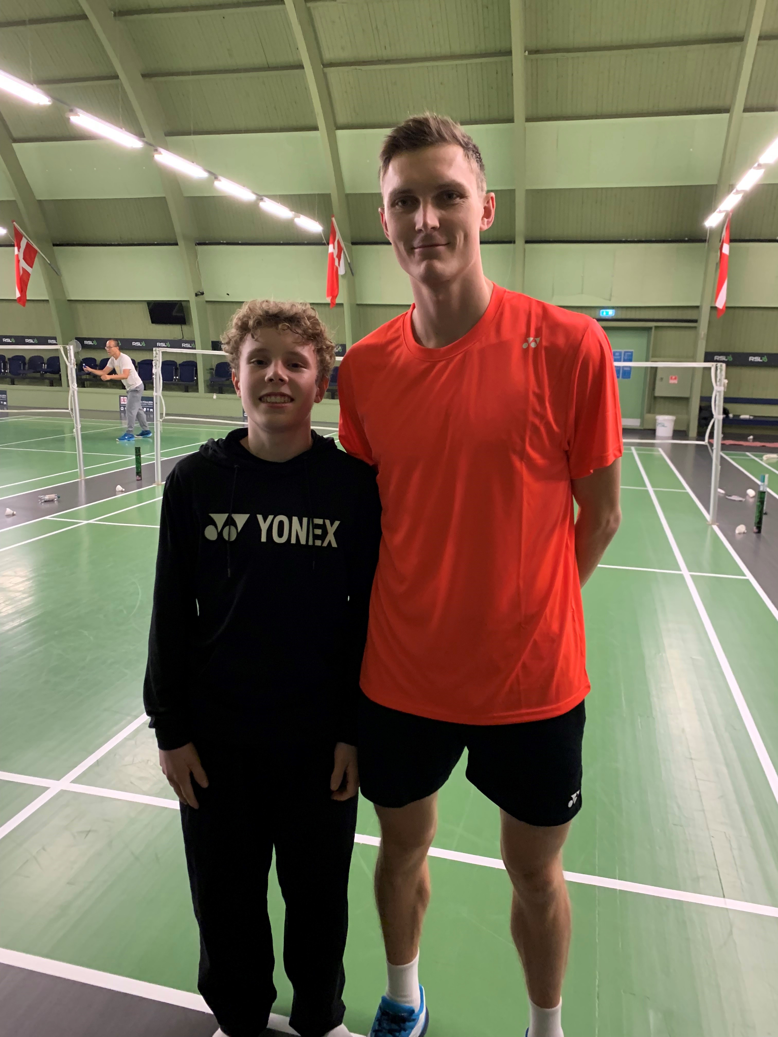 Viktor Axelsen & Aapo Puhakka in Odense Denmark in the summer of 2023